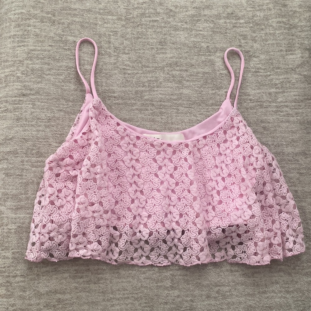 NWT Flowy Eyelet Top